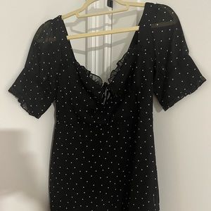 Nasty Gal polka dot mini